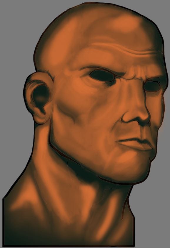 A First head in Photoshop - image 3 - student project
