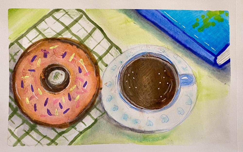 Flat painting with colouring brush pens - image 3 - student project