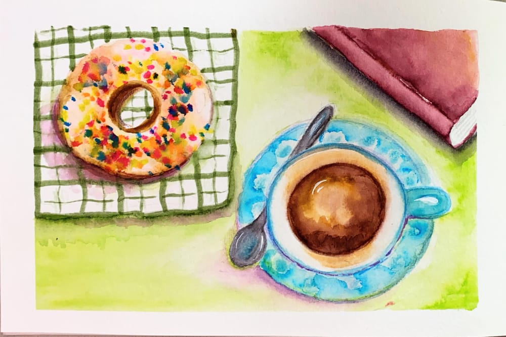 Flat painting with colouring brush pens - image 1 - student project