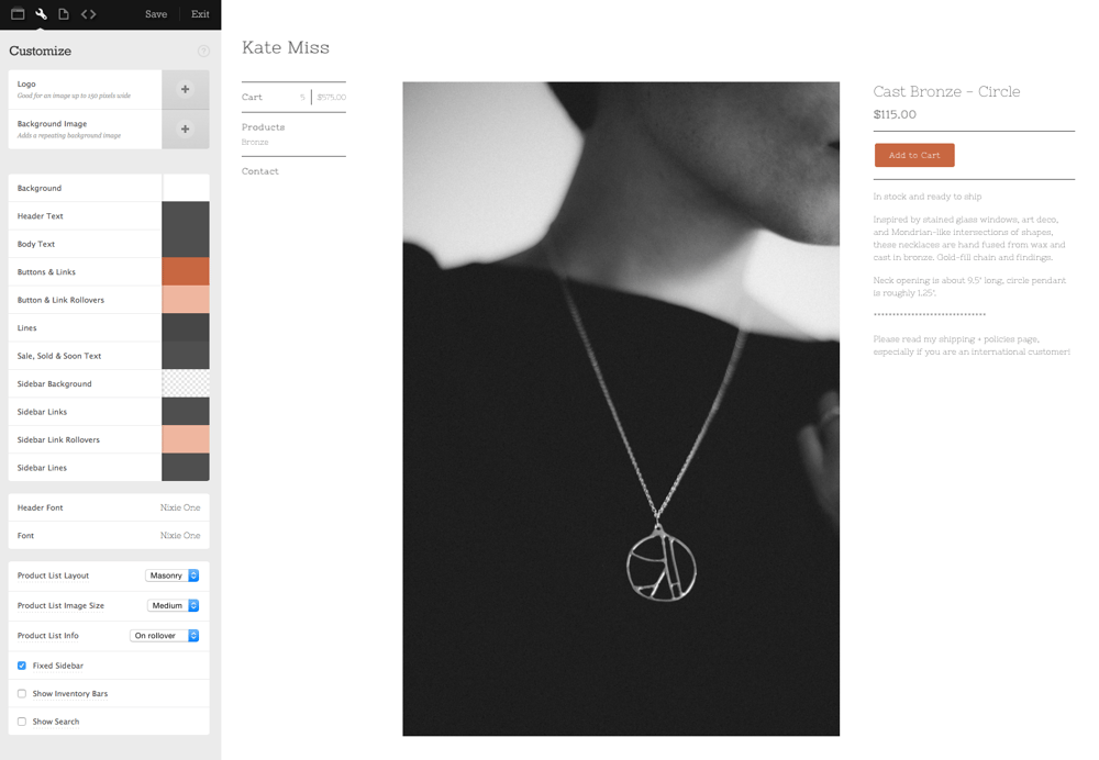 Kate Miss Jewelry Shop - image 4 - student project