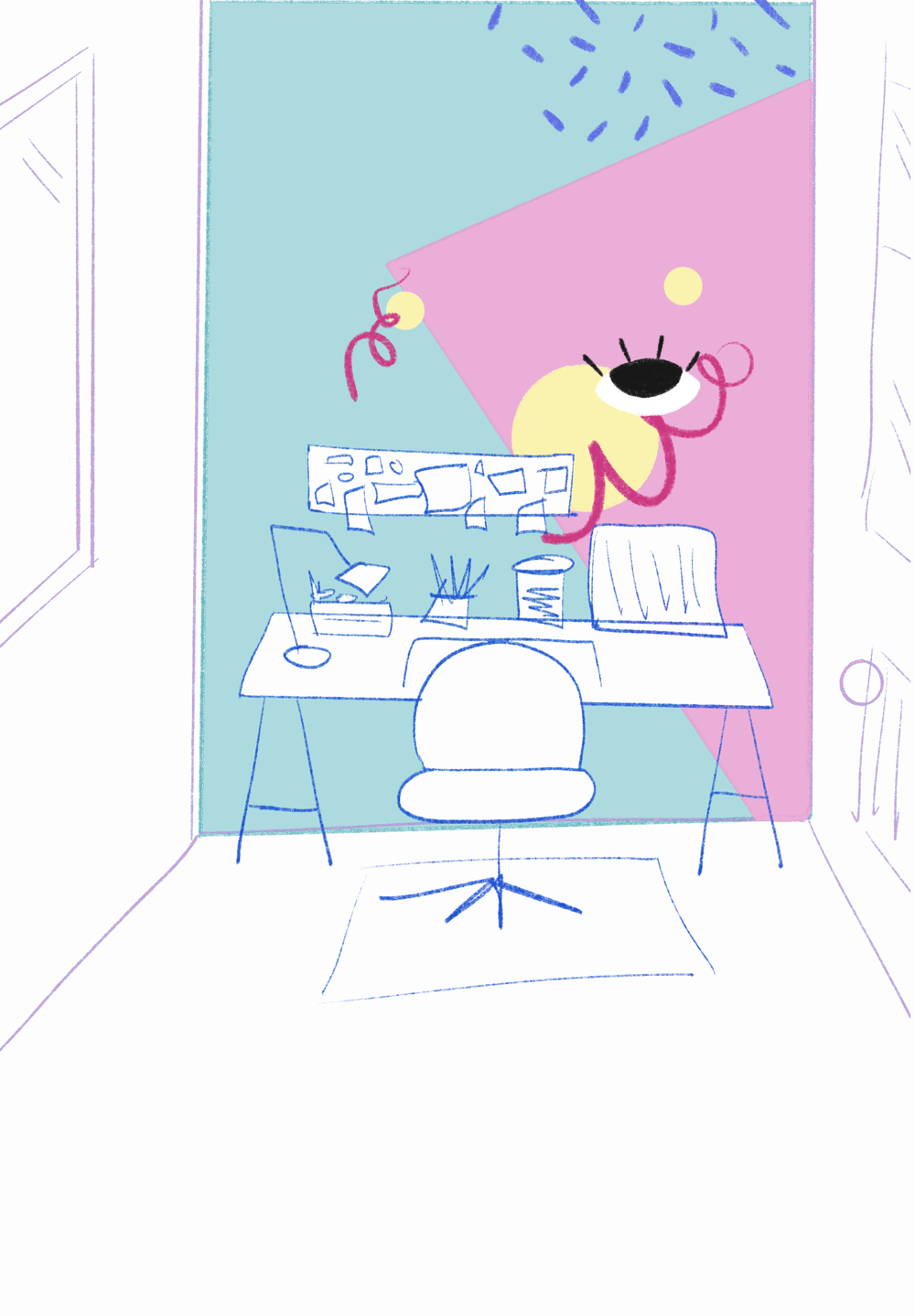 Design a mural for my office - image 4 - student project