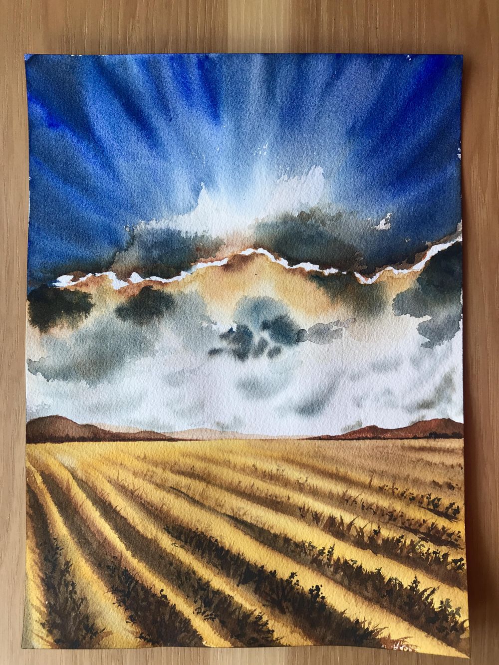 Watercolor Clouds Practice By Zuzu - image 4 - student project