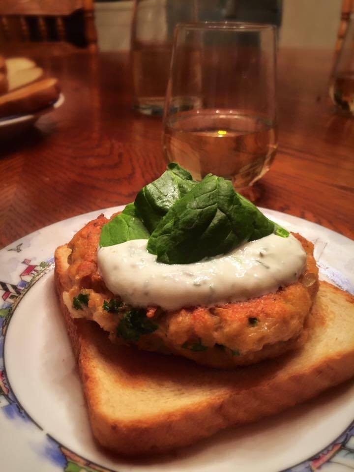 Goat Soup, Chicken Caesar Salad, and a Salmon Dill Burger on Toast - image 3 - student project