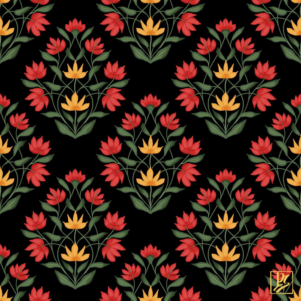 Sunflowers and a pattern - image 1 - student project