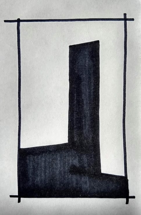 Western Building Facade Notan - image 2 - student project