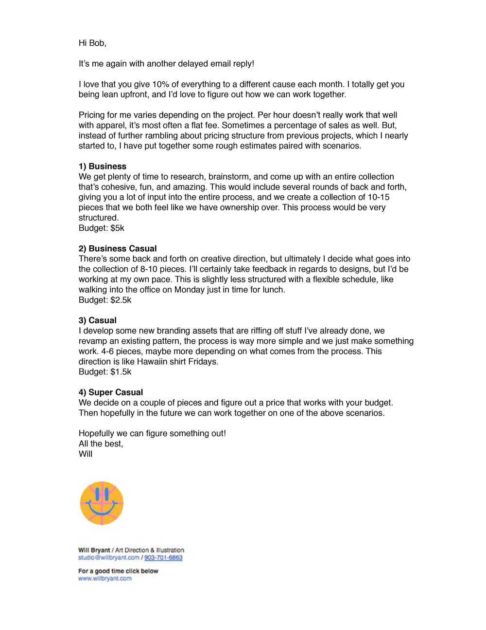 My Email and Presentation Deck Examples - image 1 - student project
