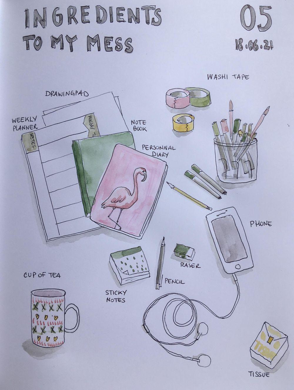 Illustrated journaling - image 5 - student project