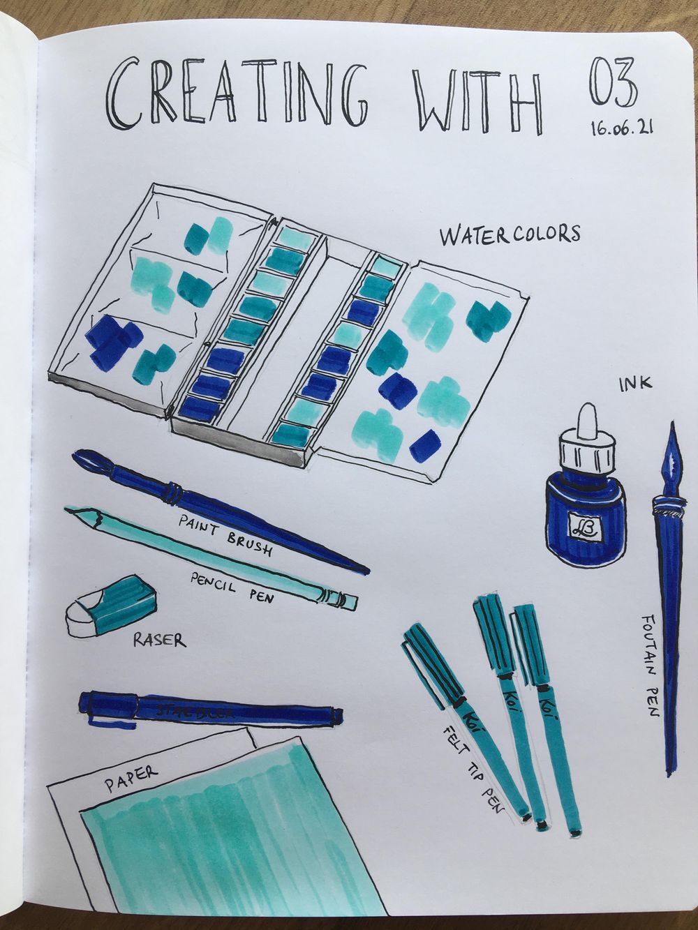 Illustrated journaling - image 3 - student project