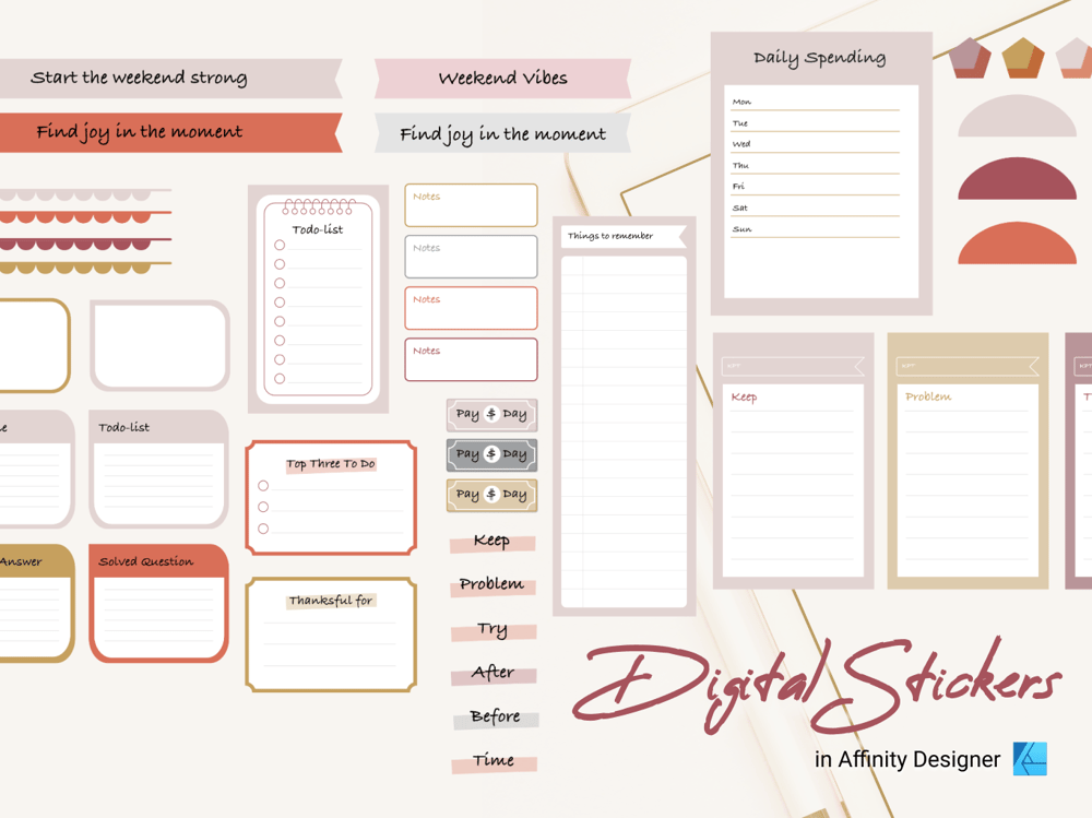 Create digital stickers in Affinity Designer - image 2 - student project