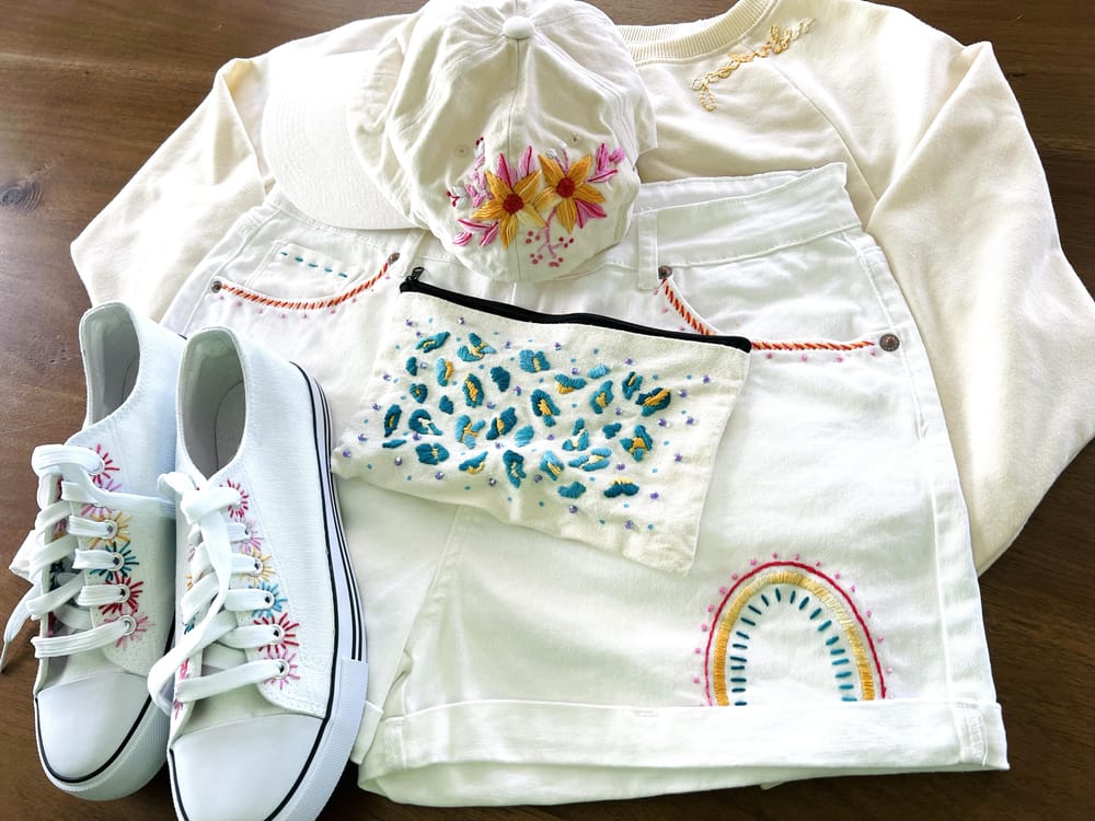 Kathleen's Embroidered Hat & Sweatshirt - image 1 - student project