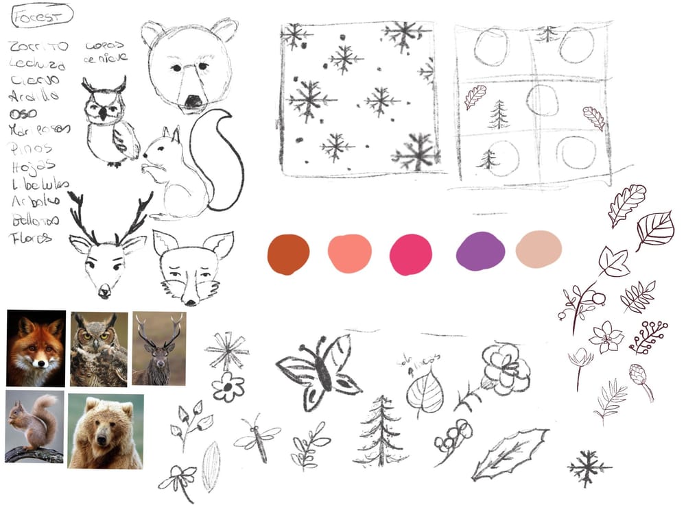 Seamless forest pattern - image 2 - student project