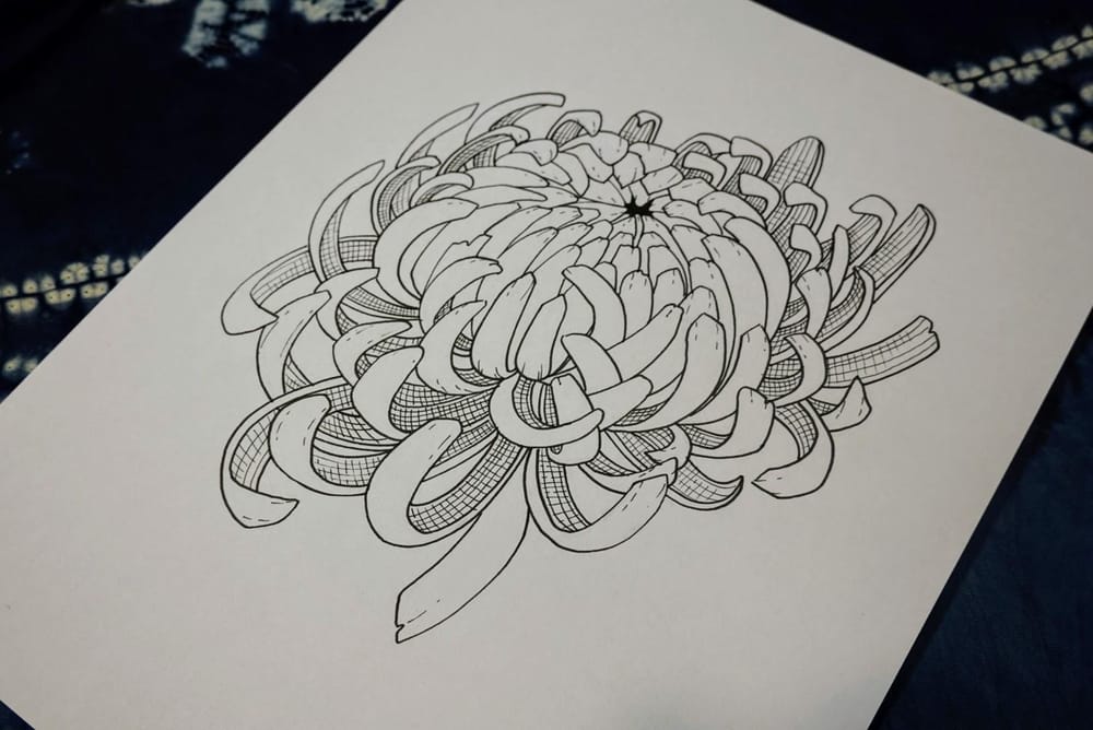 Ink Chrysanthemum - image 1 - student project