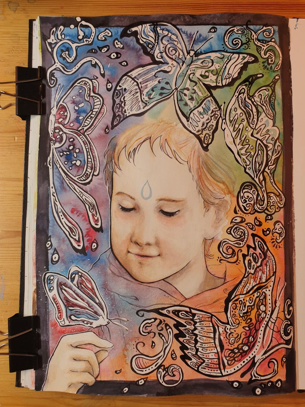 WiP: Kid with butterflies - image 6 - student project