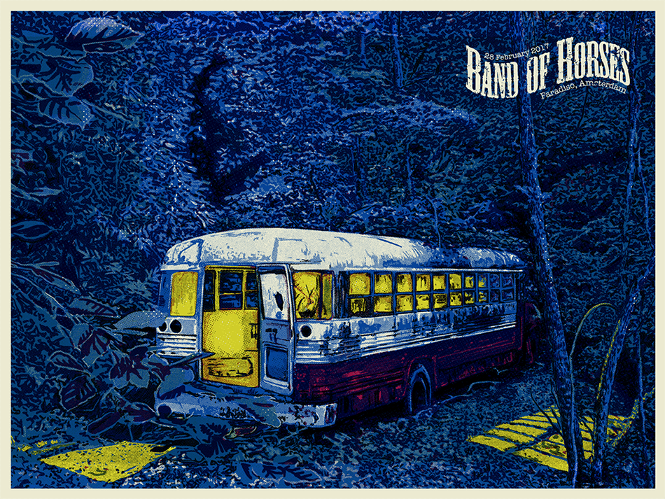 Rock Poster for "Band of Horses" - image 4 - student project
