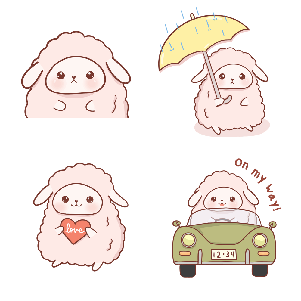 Sticker Pack, Mister Fleece - image 3 - student project