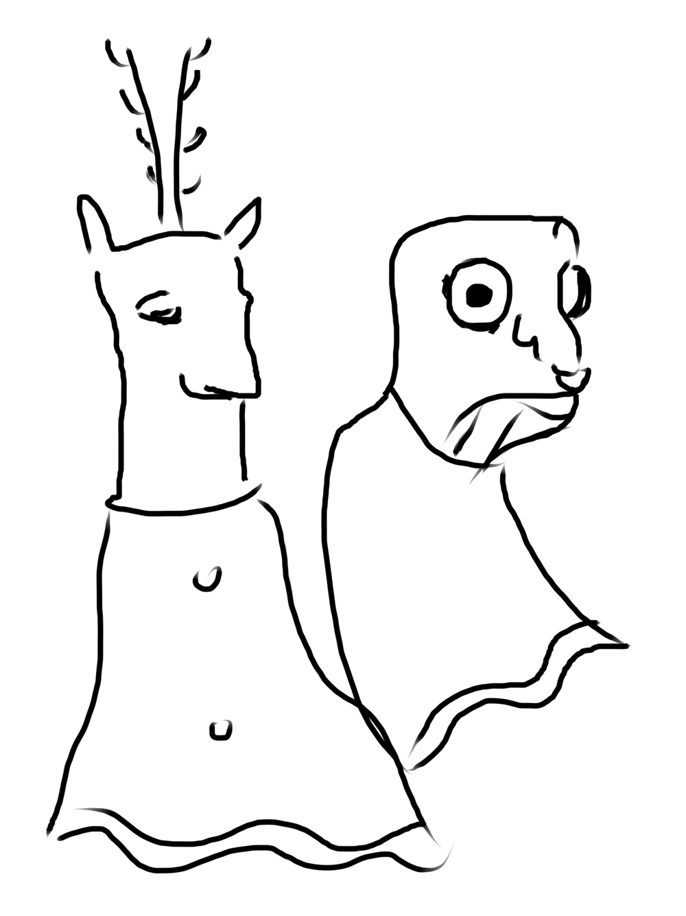 Creatures line drawing - image 3 - student project