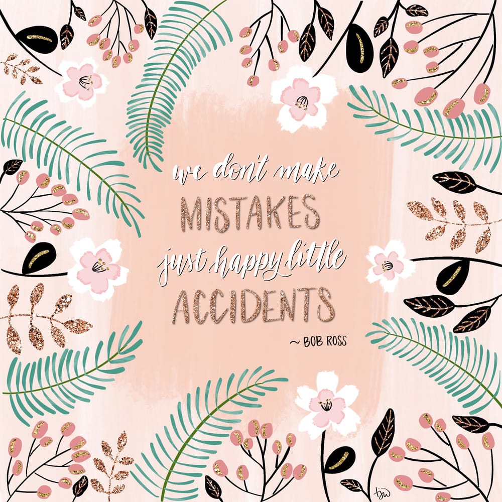 Gold Glitter Gouache Quote - image 2 - student project