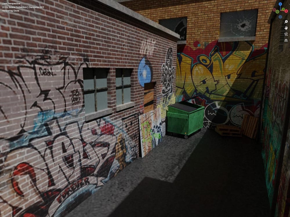 UV Mapped Alley - image 14 - student project