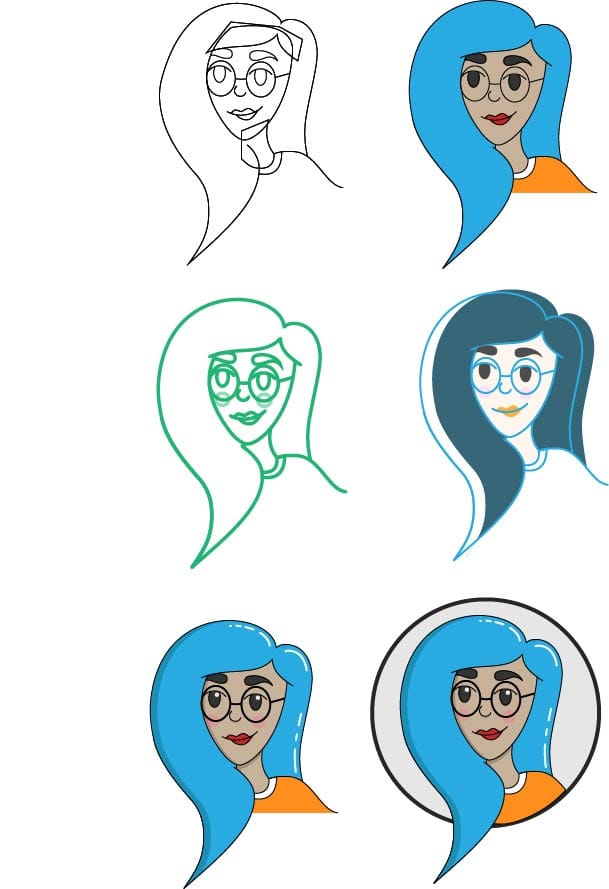 My first avatar/illustrator work! - image 1 - student project