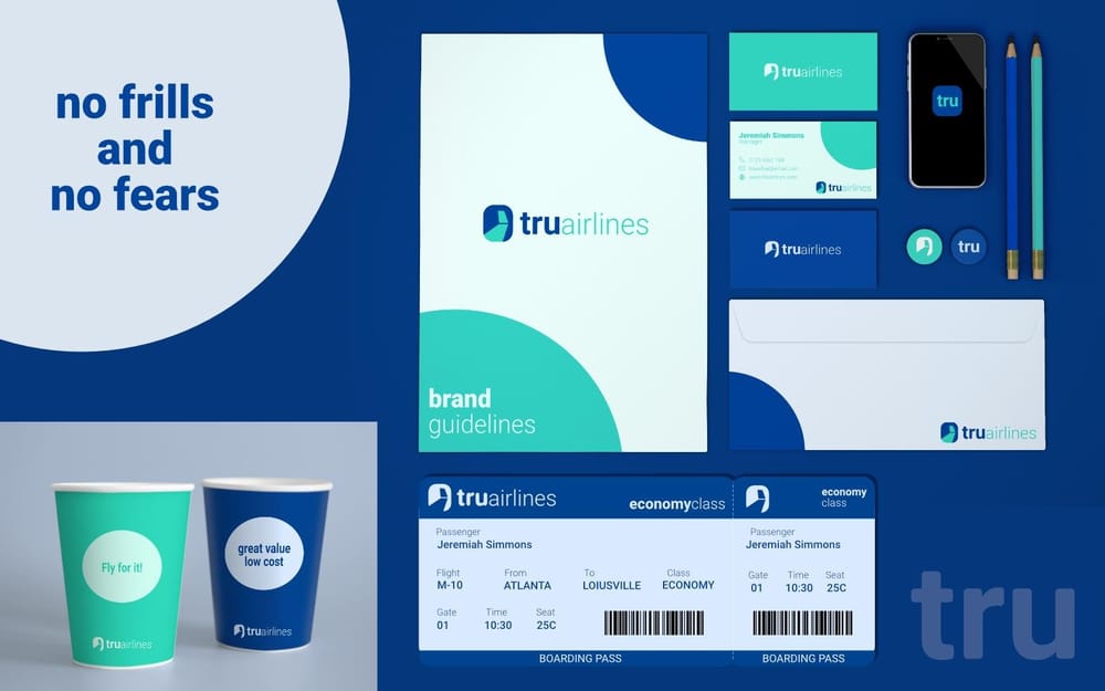 tru airlines branding - image 5 - student project