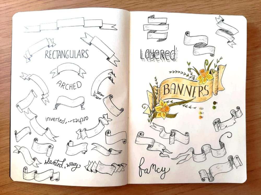 Banner sketches and final Banner - image 1 - student project