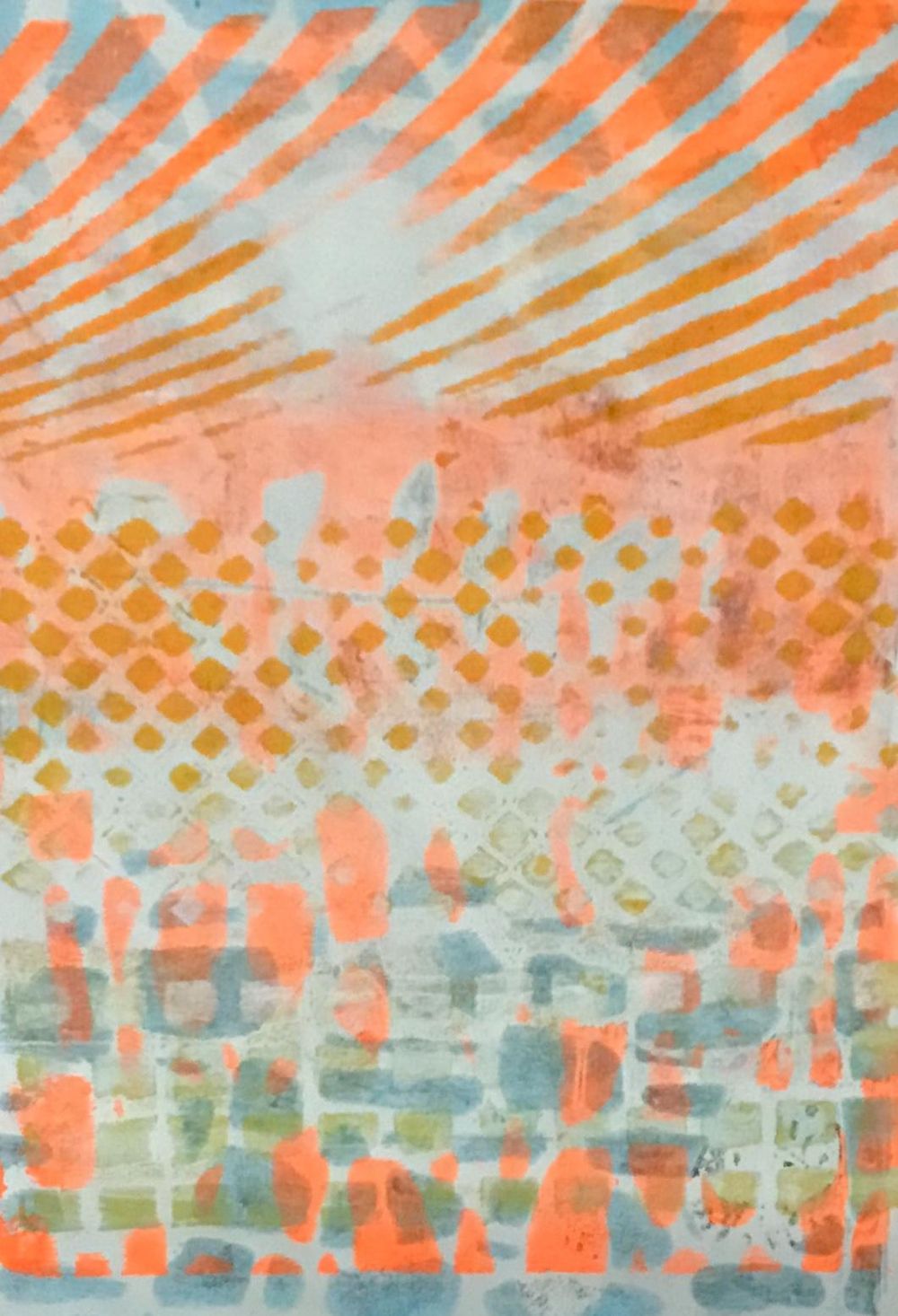 Painting on my Gelli Plate for the first time! - image 11 - student project