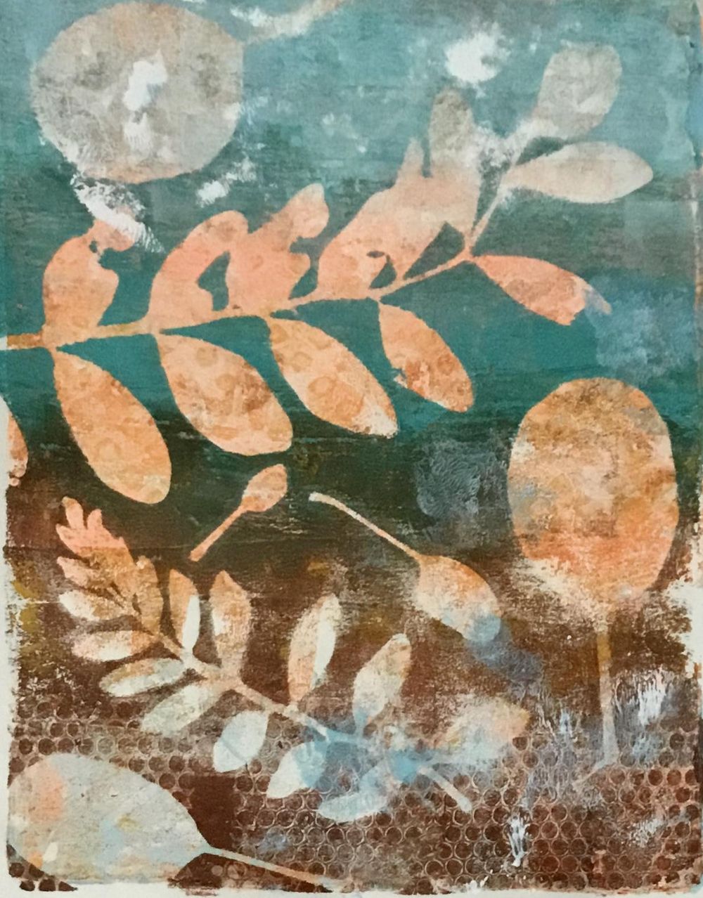 Painting on my Gelli Plate for the first time! - image 10 - student project