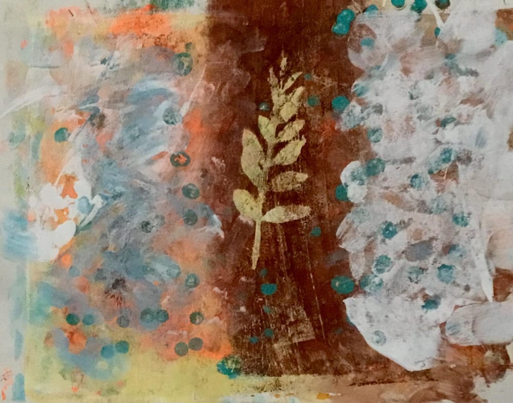 Painting on my Gelli Plate for the first time! - image 7 - student project