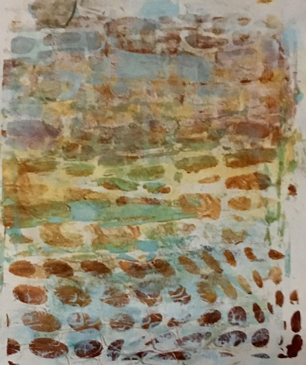 Painting on my Gelli Plate for the first time! - image 5 - student project