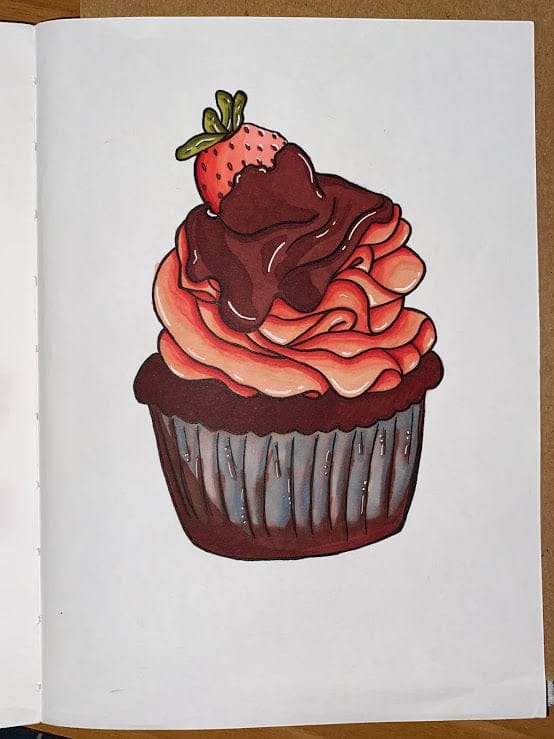 Cupcake Drawing - image 1 - student project