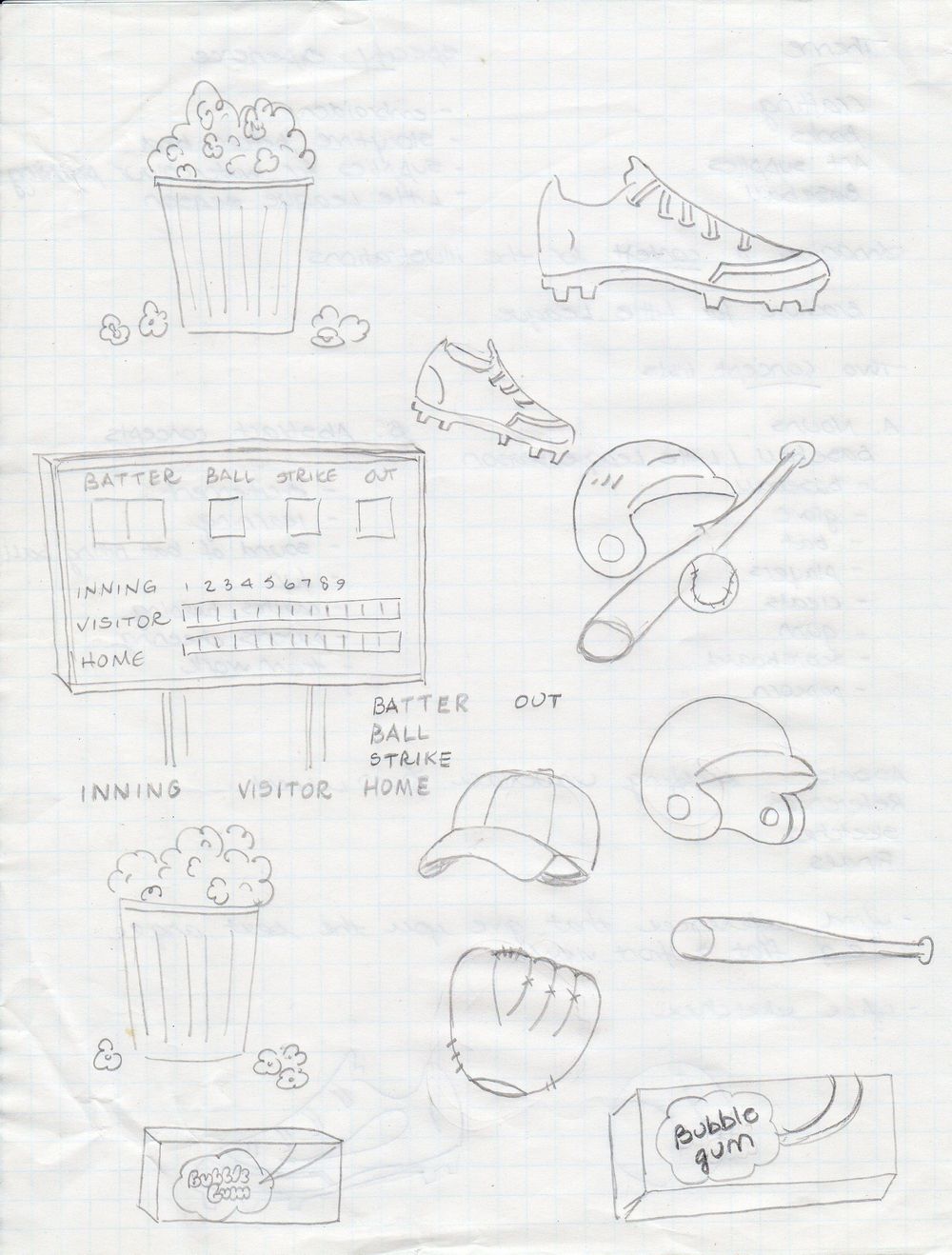 Andrea's baseball spot illustrations - image 1 - student project