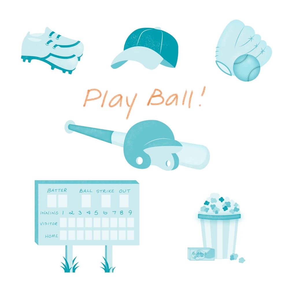 Andrea's baseball spot illustrations - image 3 - student project