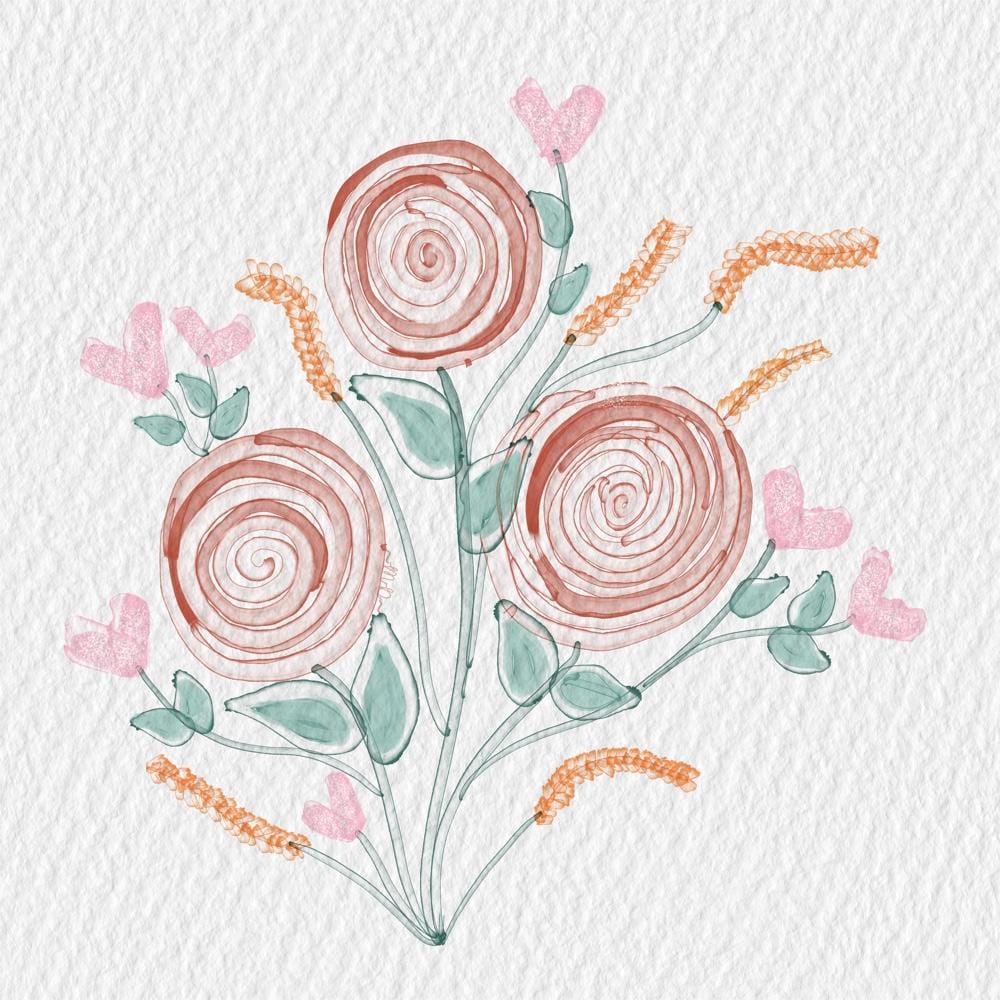 Watercolor Florals - image 1 - student project