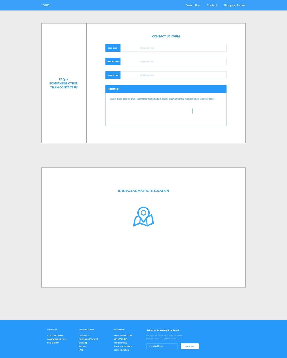Class Project 01 – Wireframe Homepage & Contact Us Page - Maynooth Furniture - image 2 - student project