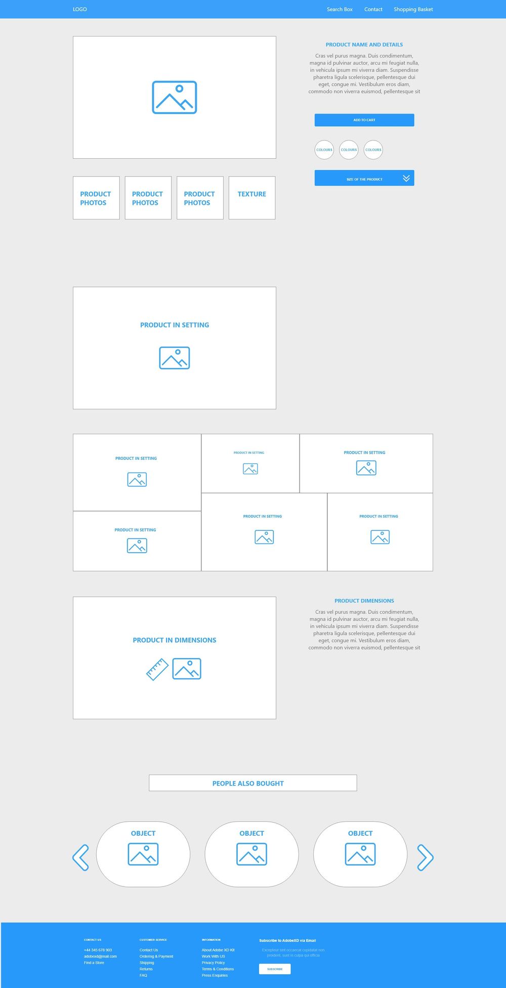 Class Project 01 – Wireframe Homepage & Contact Us Page - Maynooth Furniture - image 5 - student project