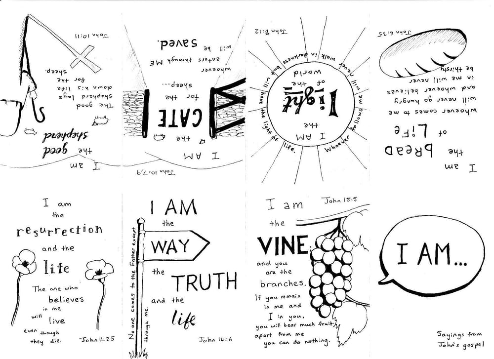 Bible verse zine - image 1 - student project
