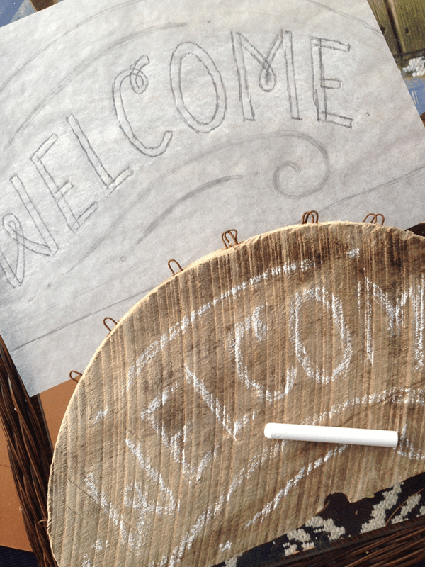 Beachy Wooden Welcome Sign - image 3 - student project