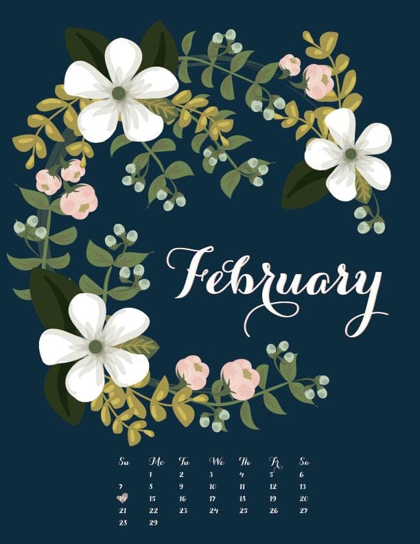February Calendar - image 1 - student project