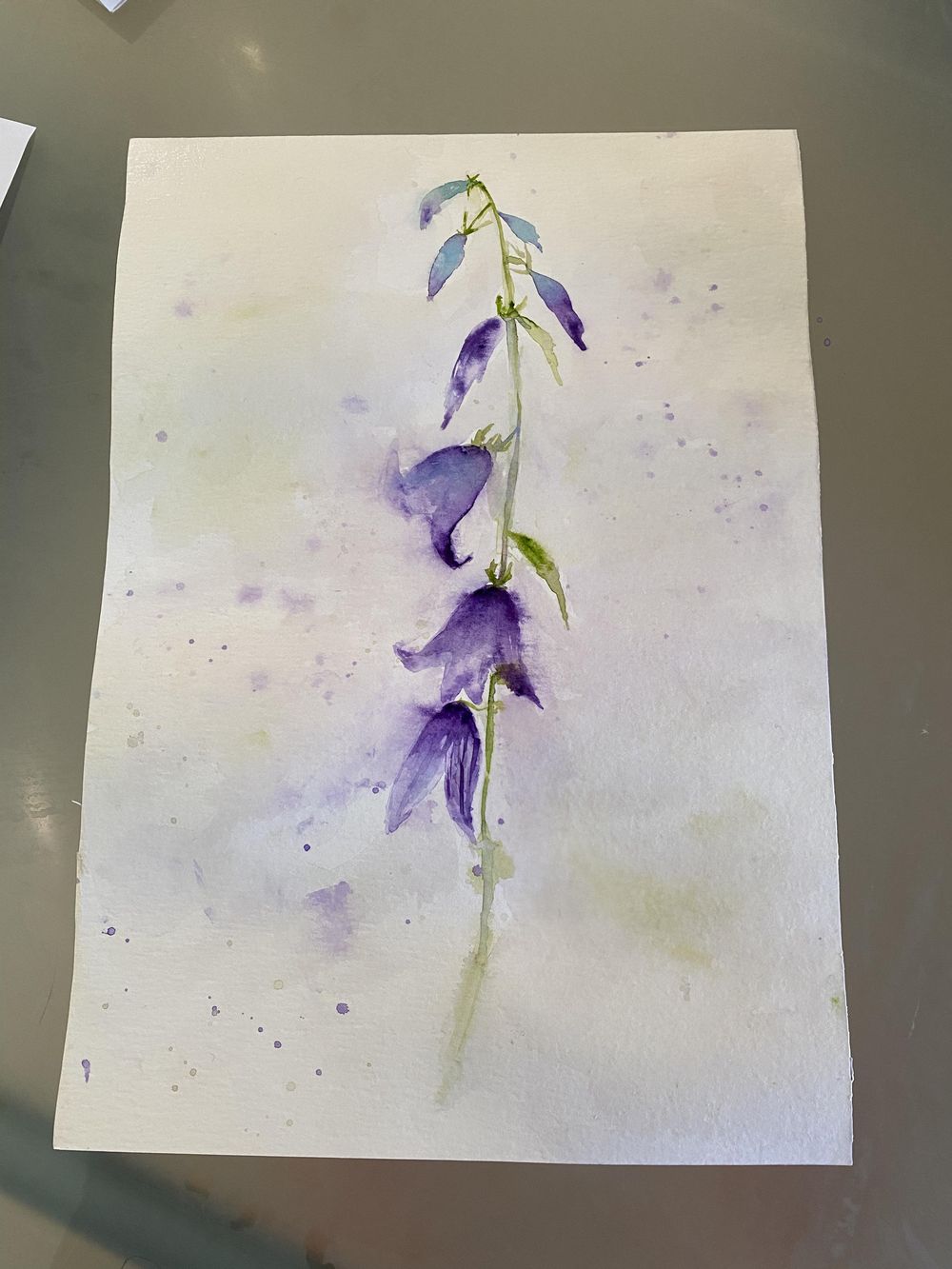 Experimenting with water for loose floral watercolour painting - image 4 - student project