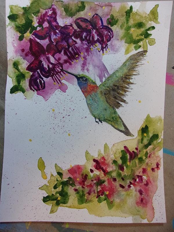 fun with metalic watercolors! - image 1 - student project