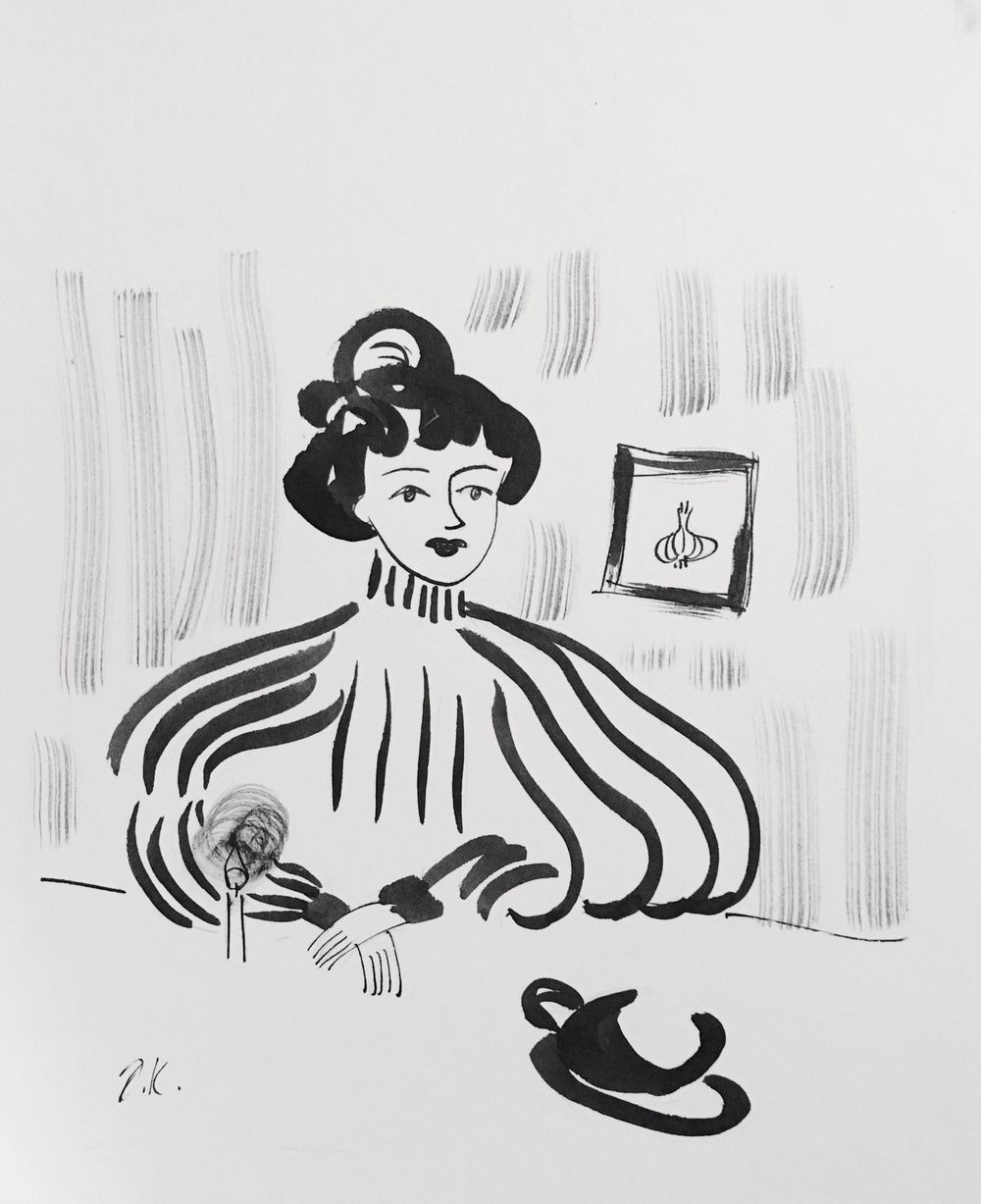 Tea time: a Self-portrait with Ink - image 1 - student project