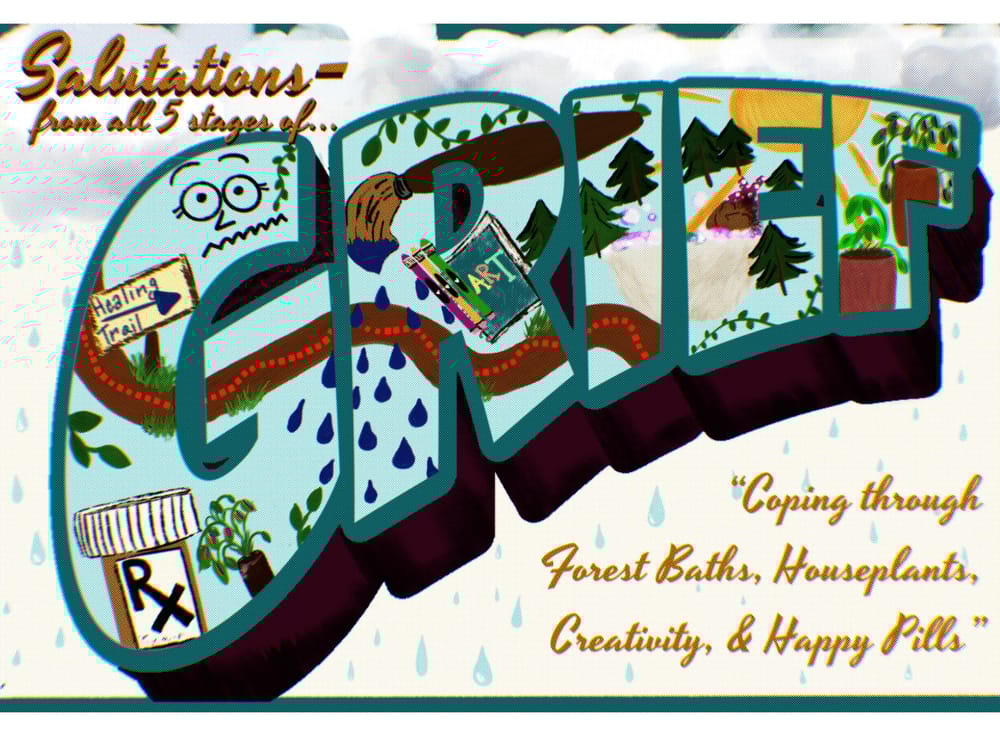 “Greetings from Grief!” Vintage Postcard - image 4 - student project