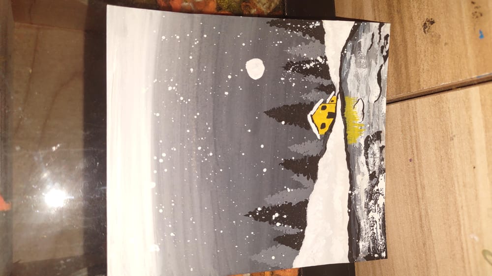Yellow house on the Snowy Lake - image 1 - student project