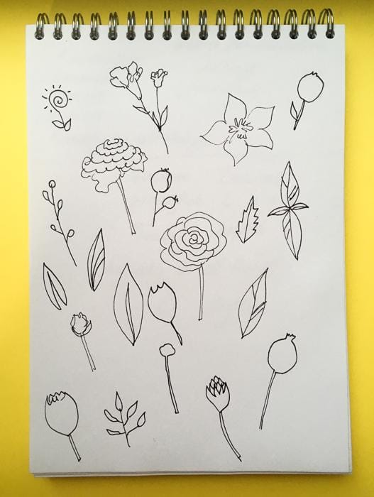 watercolor florals - image 2 - student project