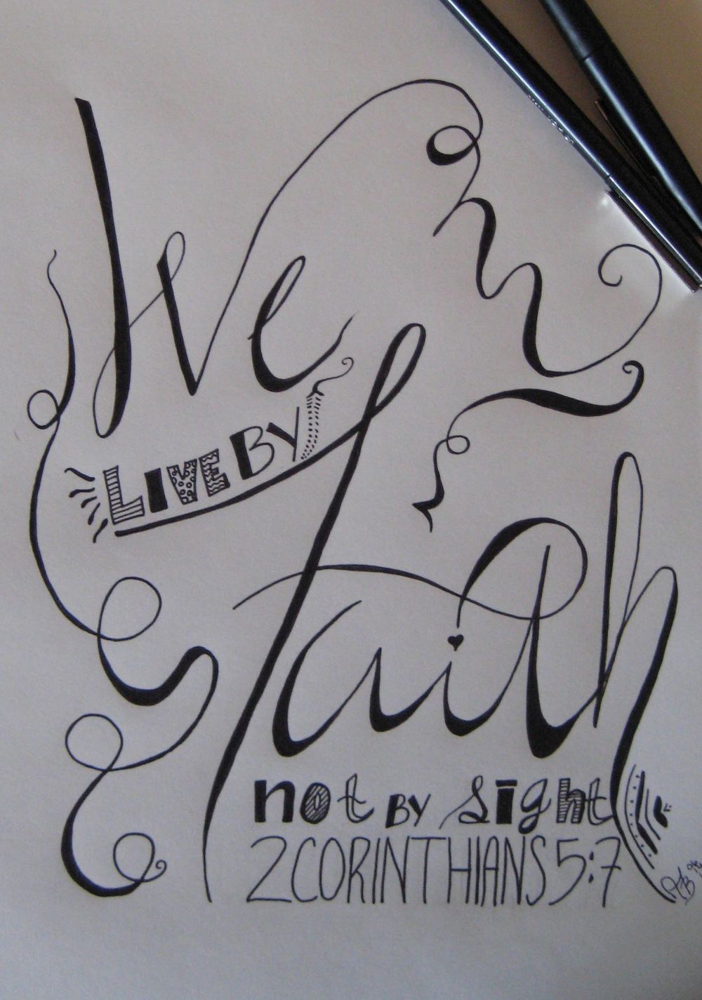 Faith, Not Sight Watercolor - image 1 - student project