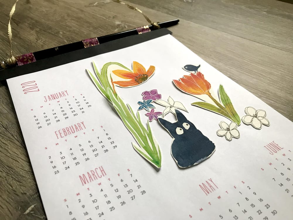 Watercolour Calendar - image 6 - student project