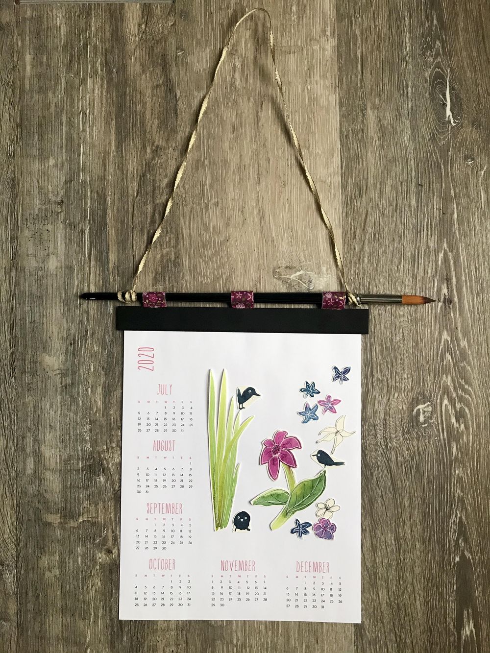 Watercolour Calendar - image 5 - student project