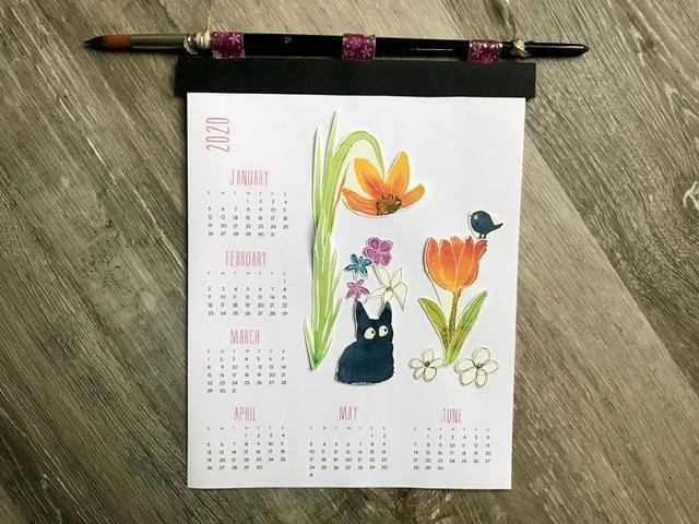 Watercolour Calendar - image 1 - student project
