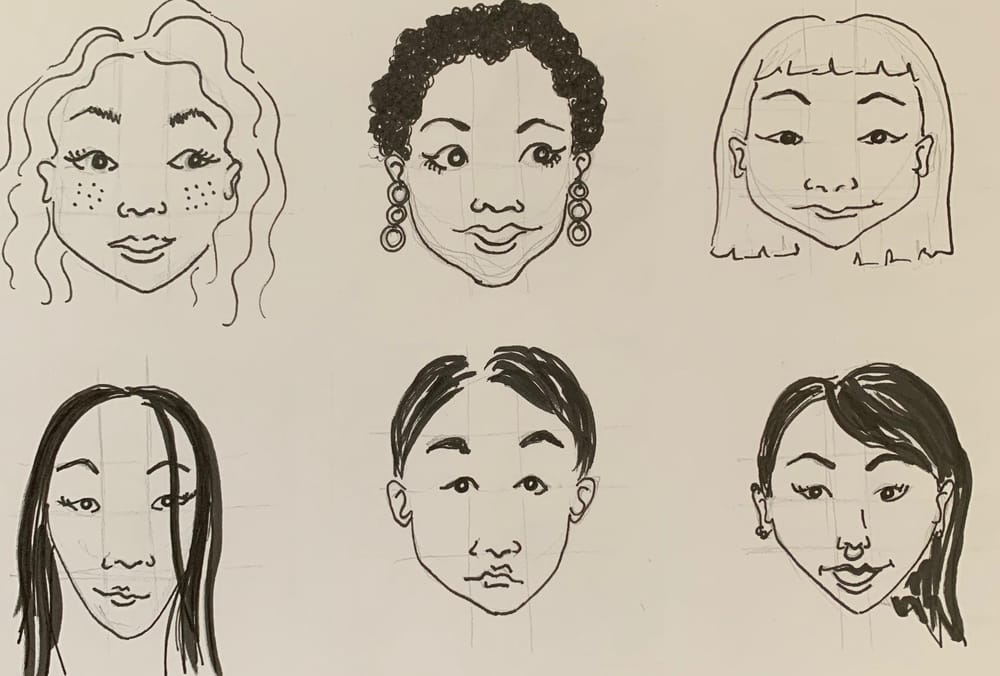 Painting/drawing little faces Skillshare Student Project