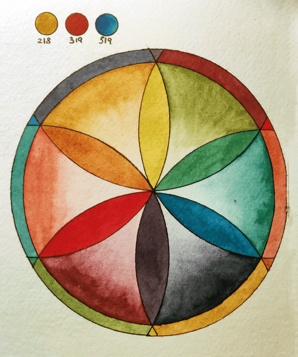 Color Wheel Mandala Part 2 - Flower Petal Mandala - image 1 - student project